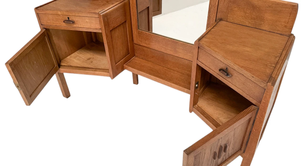 Art Deco Amsterdamse School Dressing Table or Vanity by J.J. Zijfers, 1920s